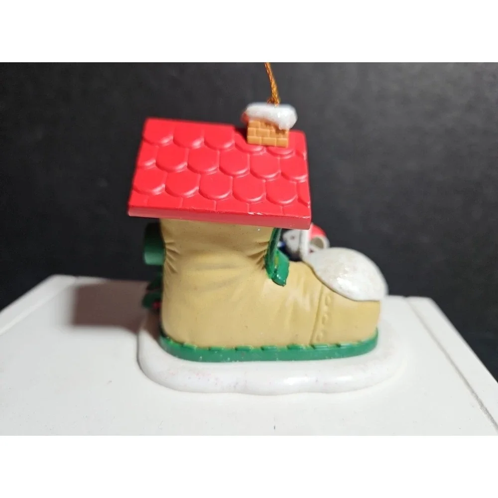 Westmar Vintage 1997 Christmas Mouse Boot Shoe House Ornament - 3